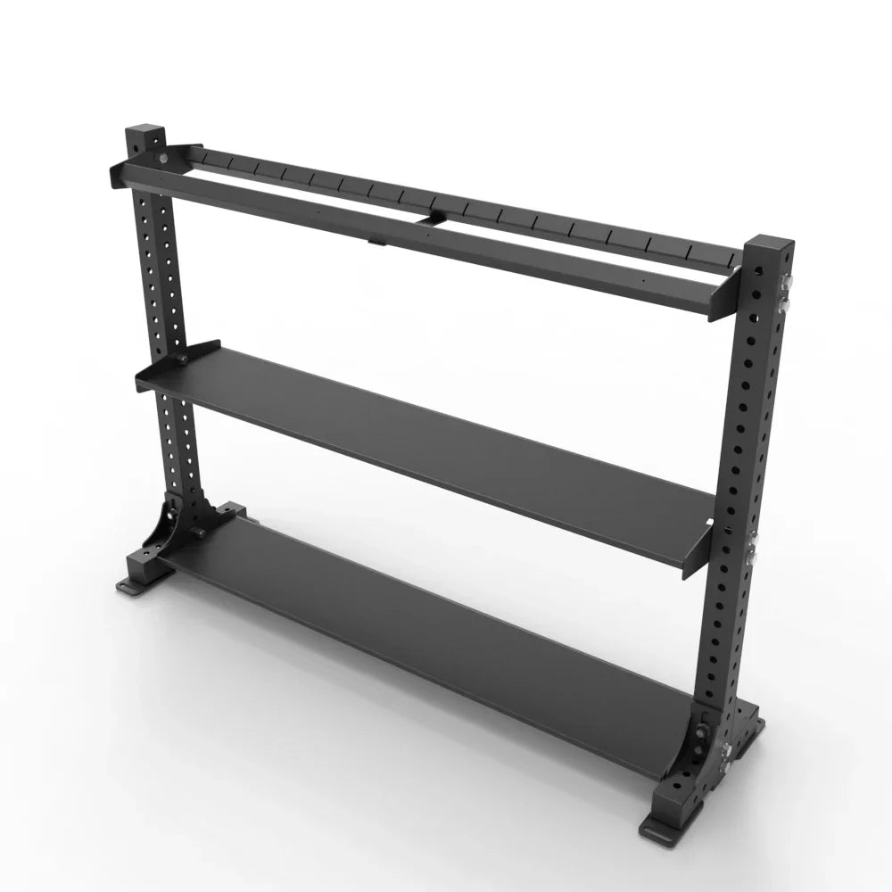 NC Fitness Modular Racking V2-6 black commercial gym storage shelves