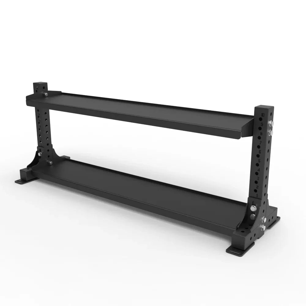 NC Modular Racking V2-4 black weight storage rack for commercial gym use