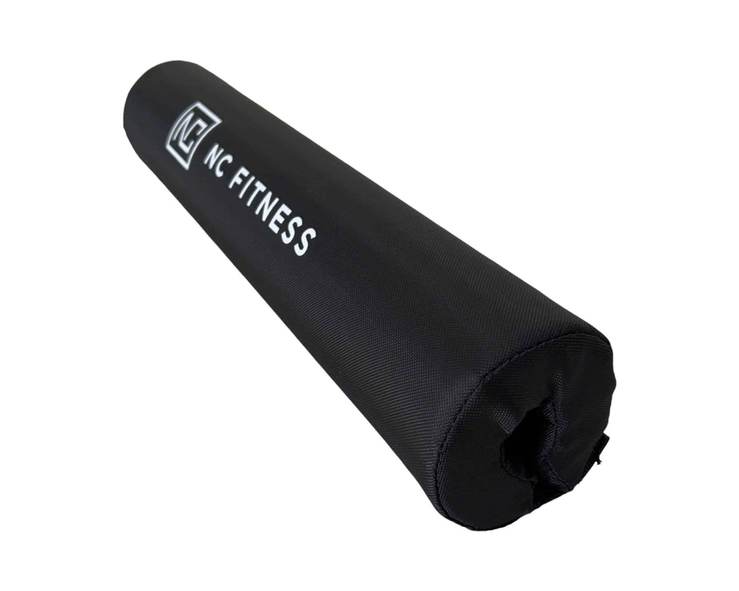 Black NC Fitness padded foam roller for gym workouts