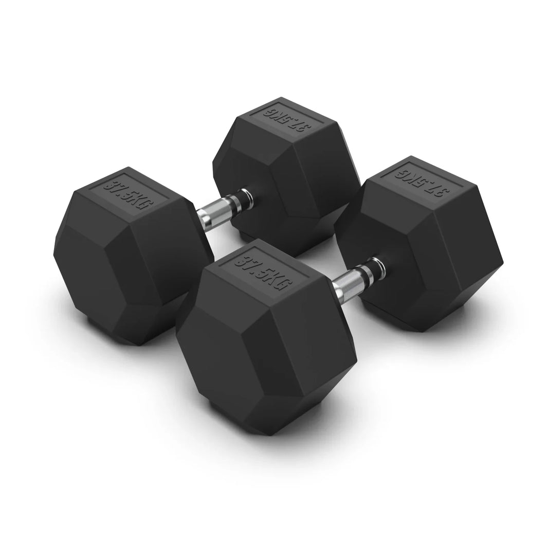 Rubber Hex Dumbbell (Pair)
