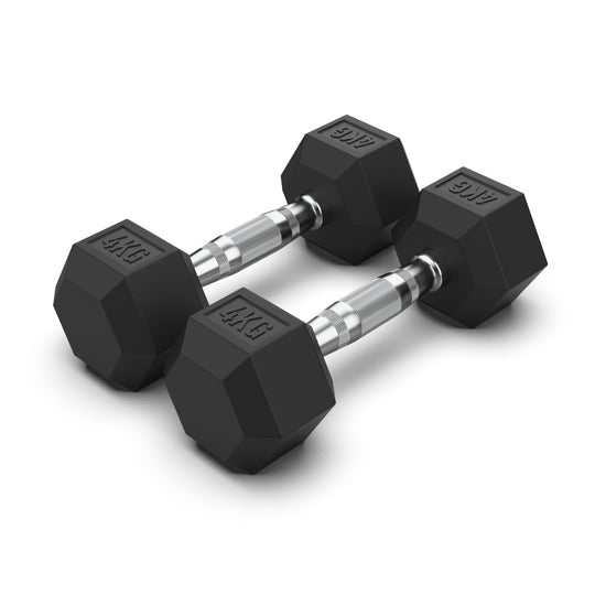 Rubber Hex Dumbbells