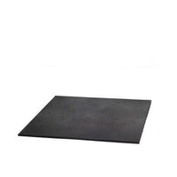Commercial Rubber Gym Mat Black 1m x 1m x 15mm