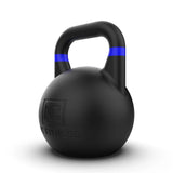 NC Fitness Pro Grade Black Competition Kettlebell 12kg with blue handle stripes