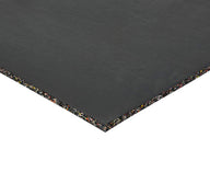 Premium Rubber Gym Mat - Black 1m x 1m x 15mm