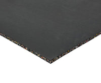 Premium Rubber Gym Mat - Black 1m x 1m x 15mm