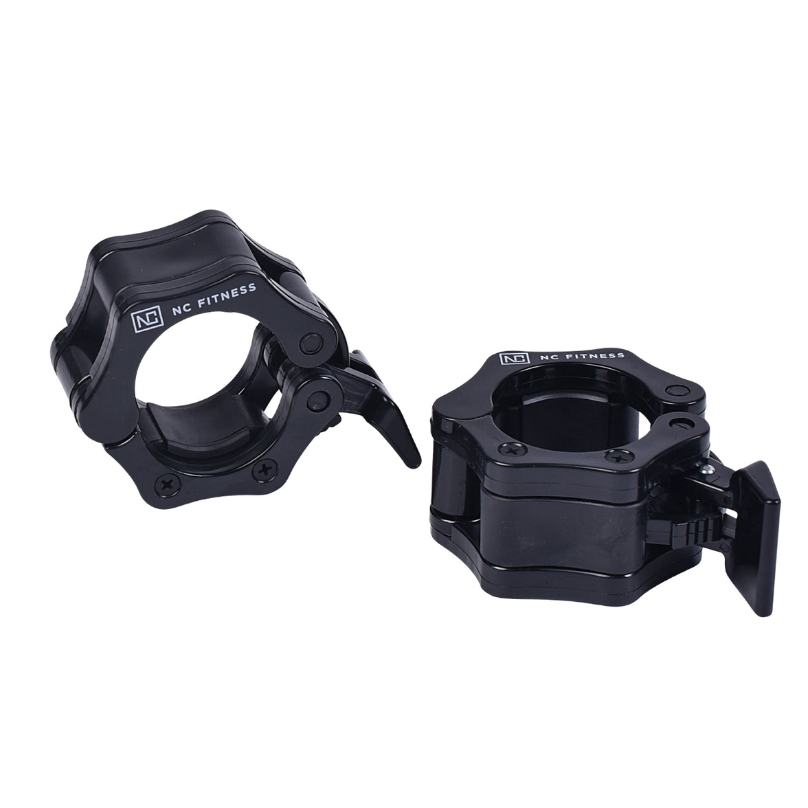 Black Olympic Locking Collars Pair