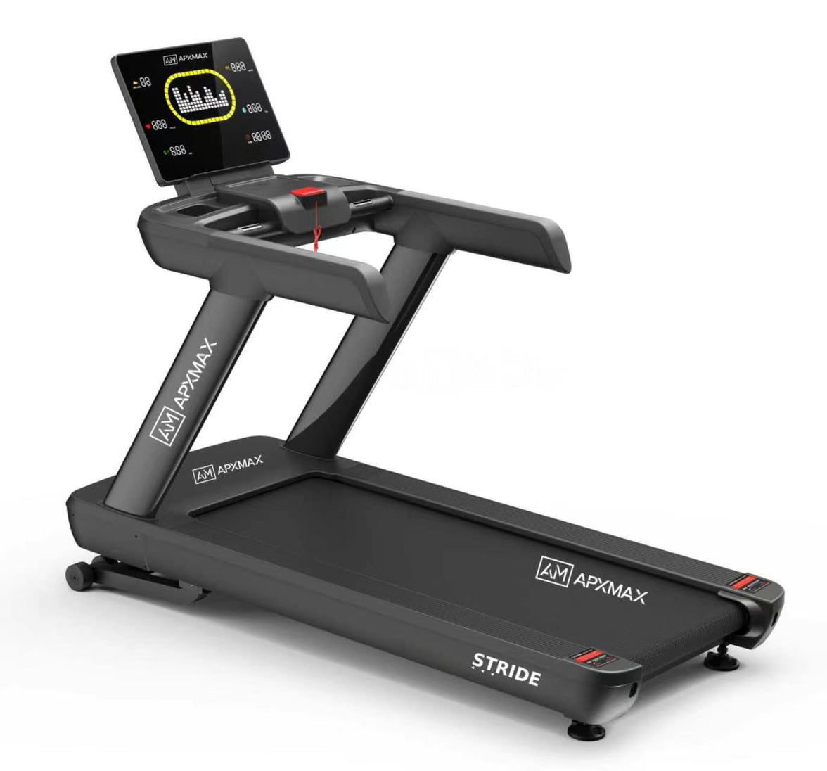 APXMAX Stride commercial treadmill with digital display for gym training