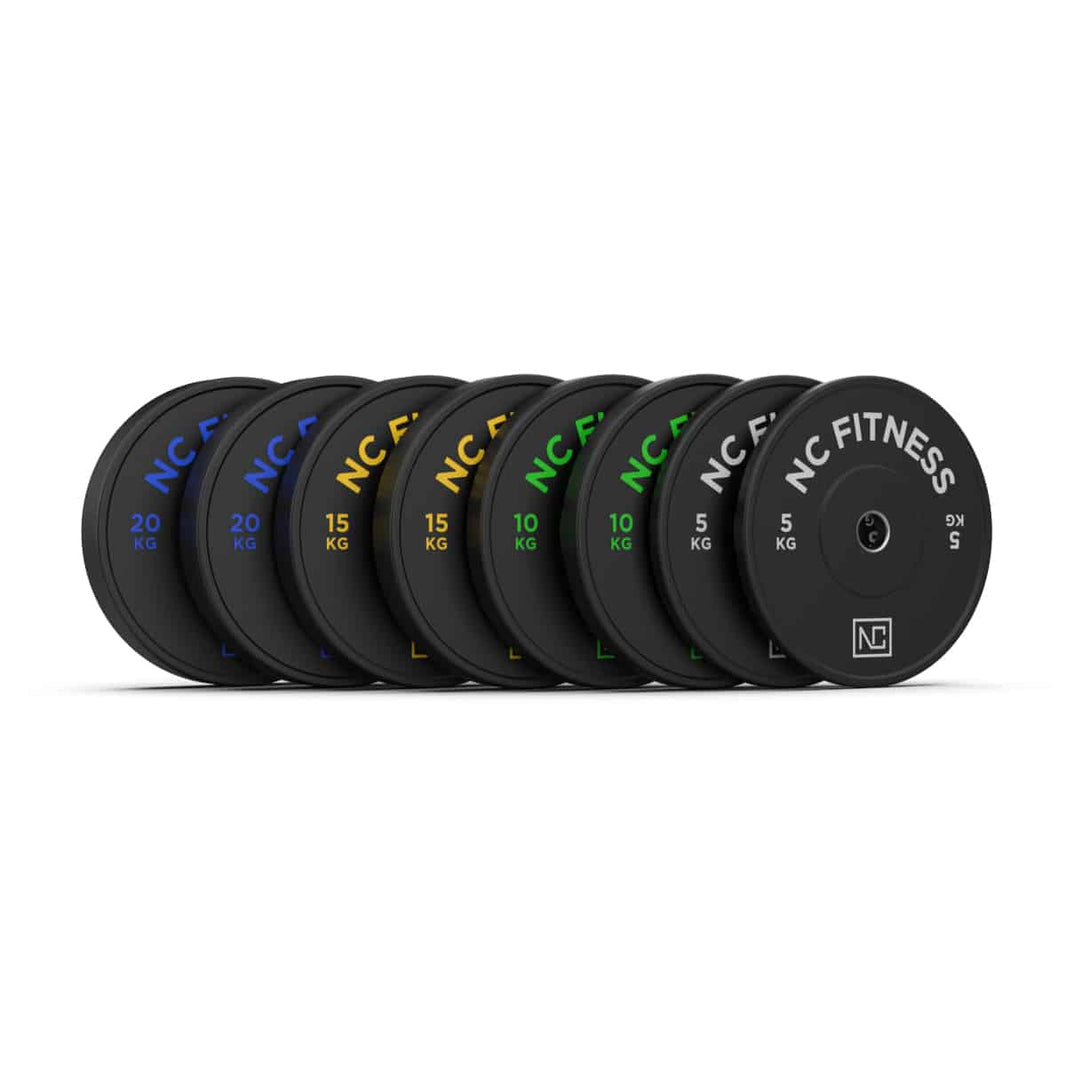 100Kg Black Olympic Bumper Plates