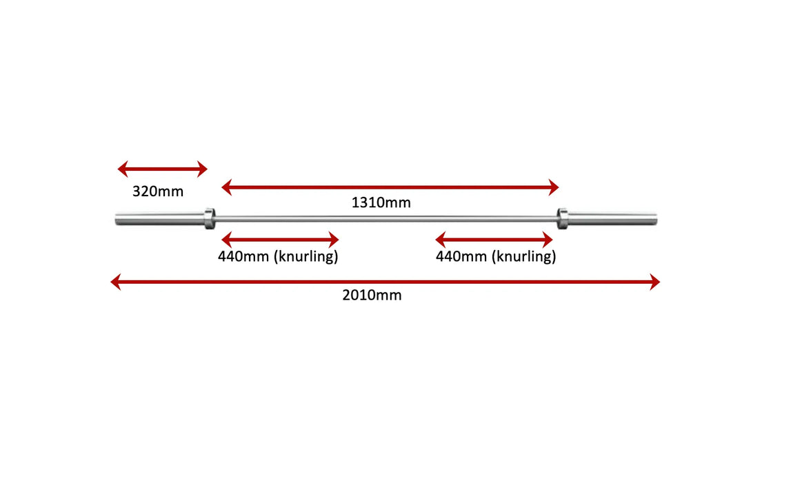 Olympic Barbell Bright Hard Chrome 15kg