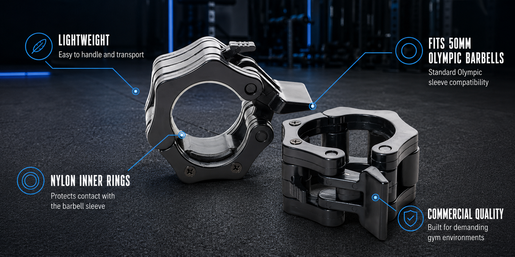 Olympic Locking Collars Pair
