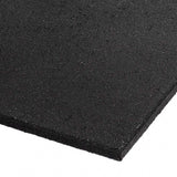 Commercial Rubber Gym Mat Black 1m x 1m x 15mm