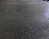 Premium Rubber Gym Mat - Black / Grey Fleck 1m x 1m x 15mm