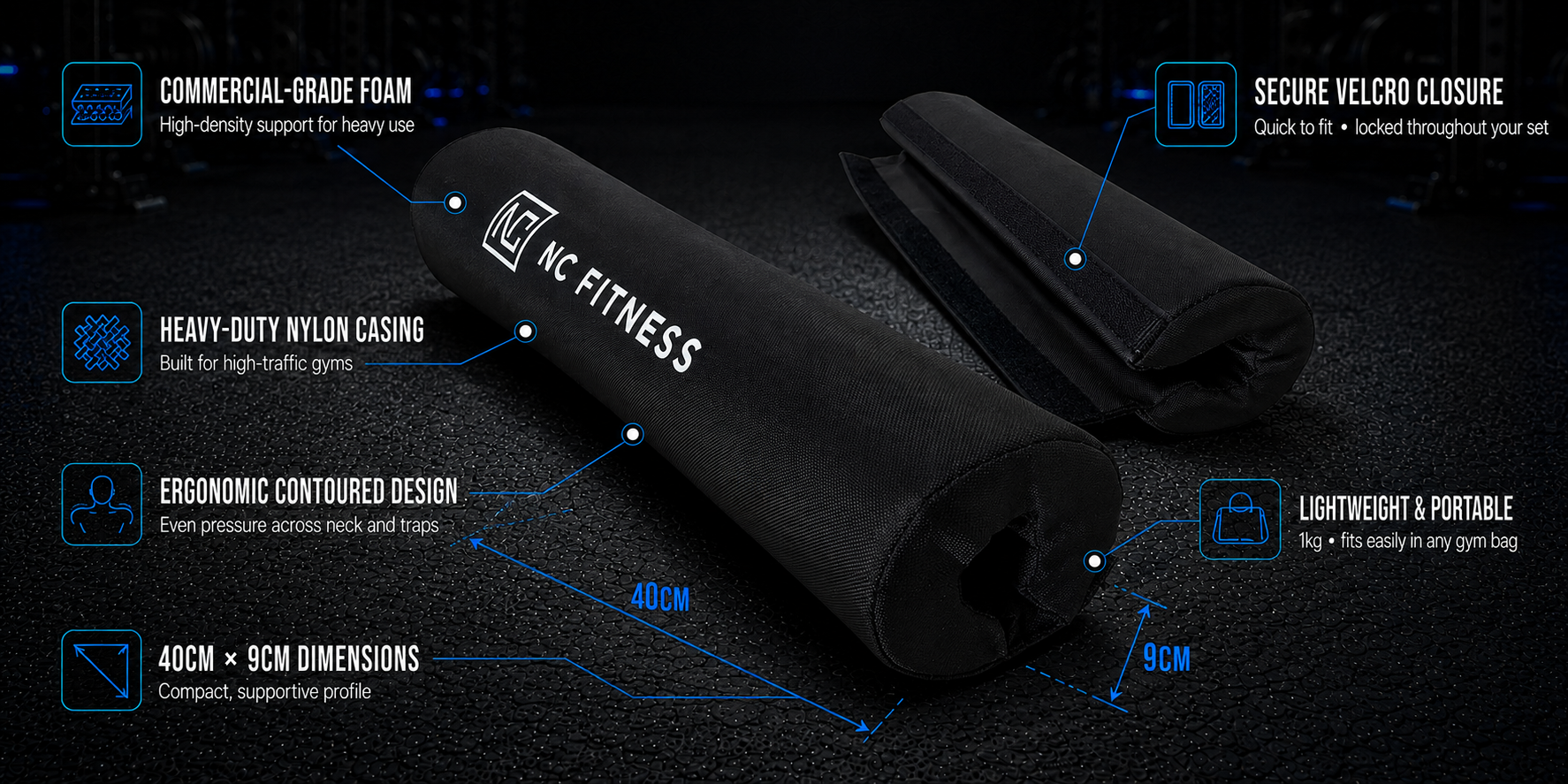 Squat Pad with Velcro Close