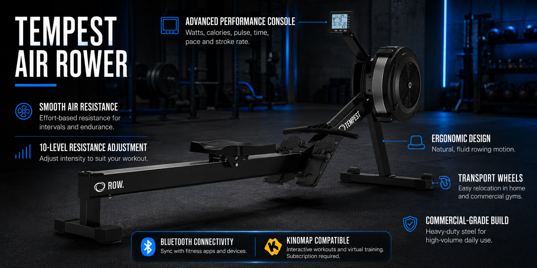 Tempest Air Rowing Machine
