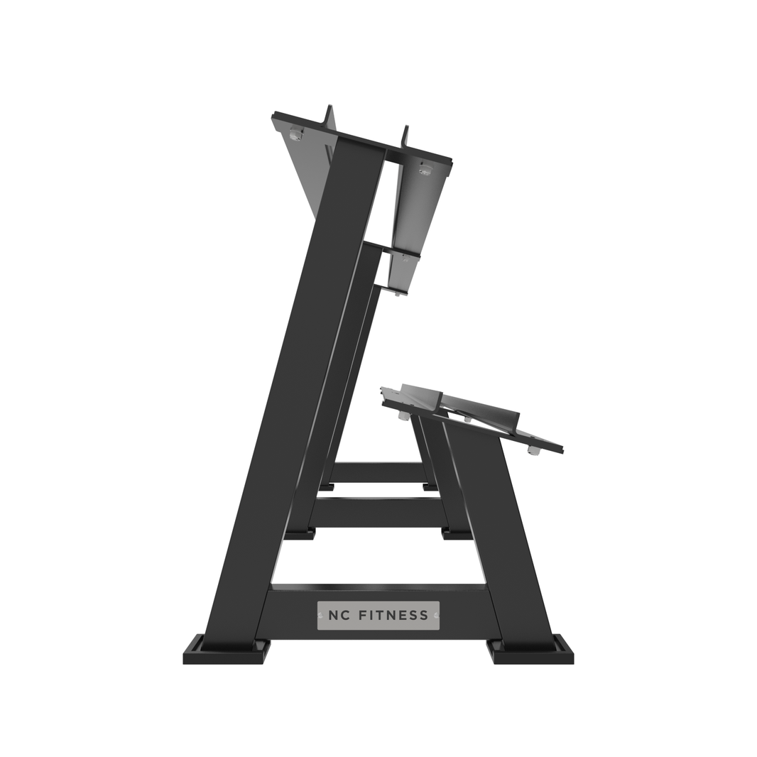 2 Tier Long Dumbbell Storage Rack