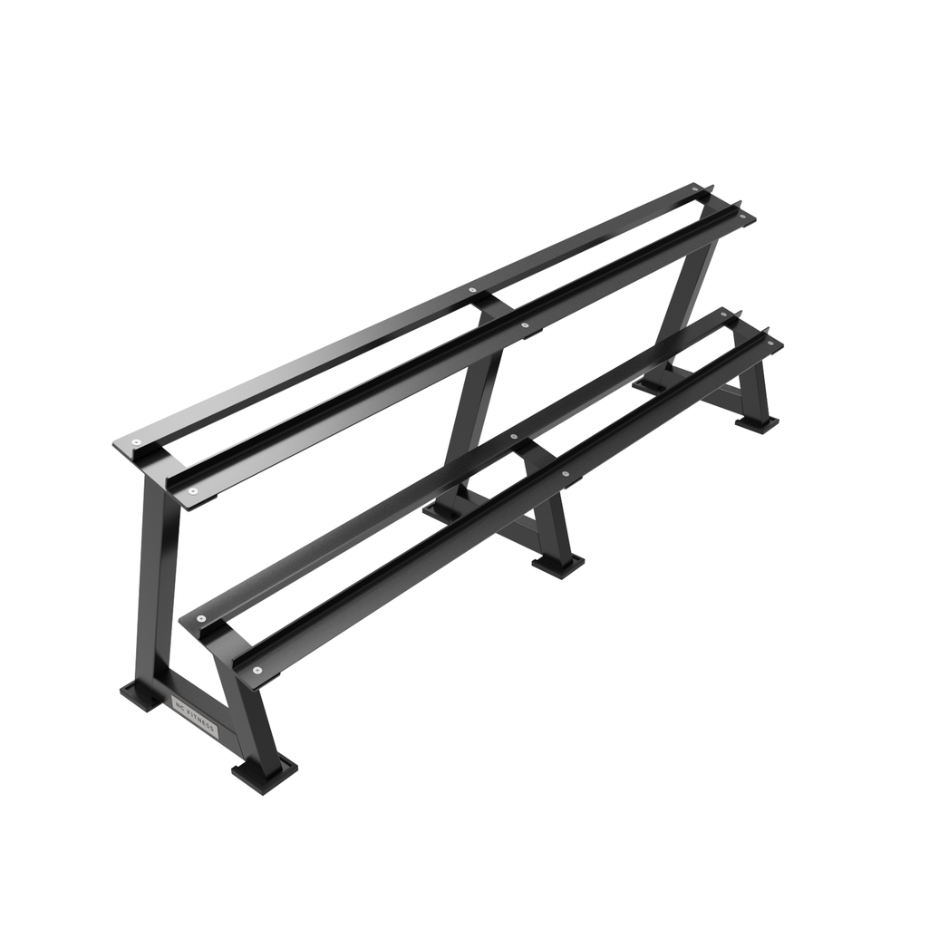2 Tier Long Dumbbell Storage Rack